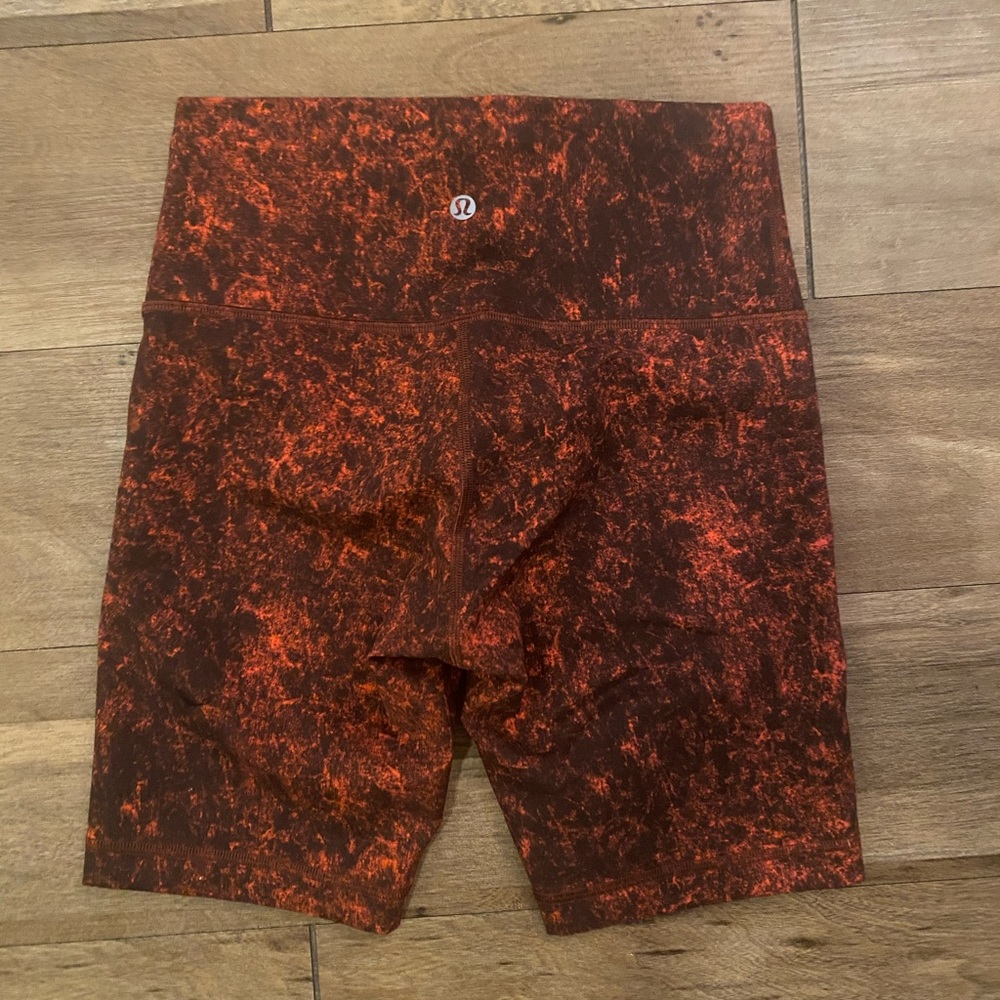 lululemon athletica Red and Black Athletic Shorts